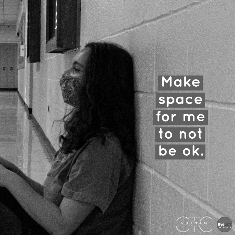 Make space for me not to be ok.
