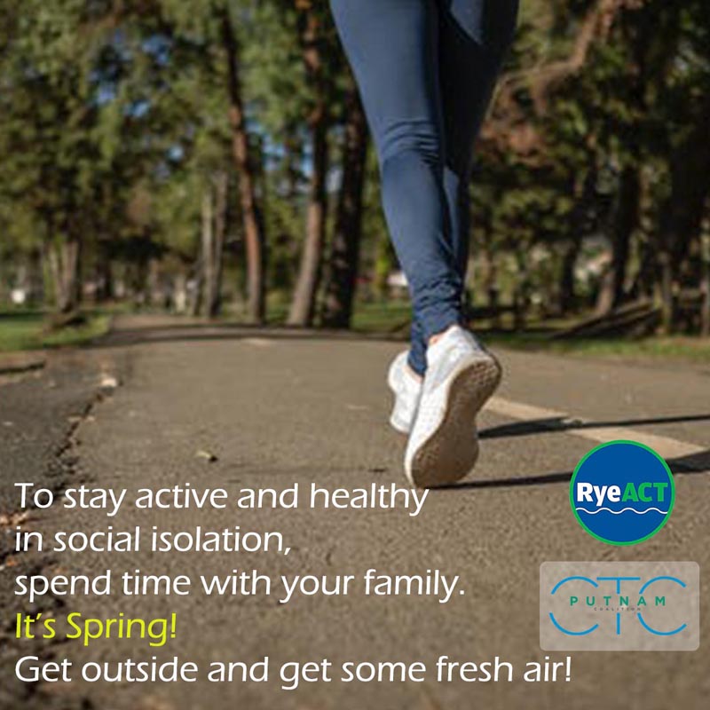 To stay healthy and active in social isolation, spend time with you family. Get outside and get some fresh air.